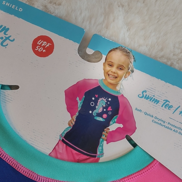 Sun Smart,Swim Tee,Rash Guard,4T - Picture 7 of 12